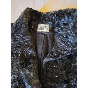 Bill Blass Cropped Jacket Coat  Size 3 X Persian lamb like Look And Feel